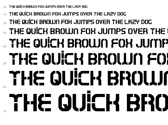 Oxin Army font waterfall